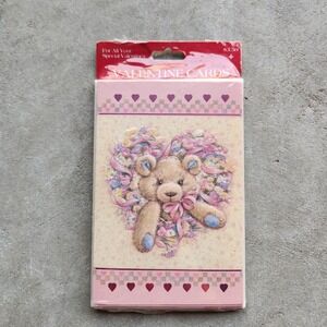 Vintage Gibson Greetings Valentine Cards 8 Pack Teddy Bear